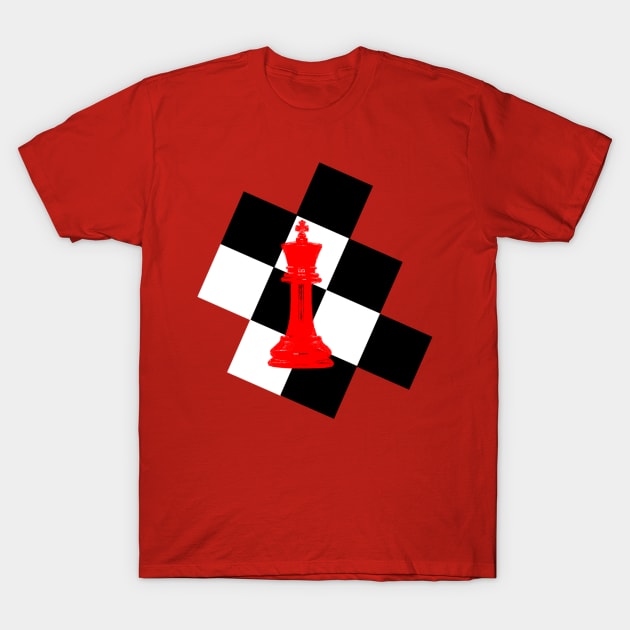 Chess king design T-Shirt by artbyluko